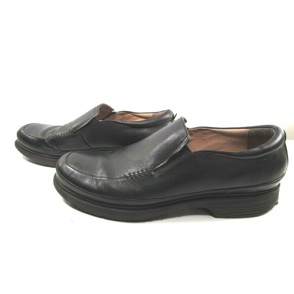 Abeo Bio System Linwood Black Leather Loafers Mens Size US 11 - Picture 5 of 10